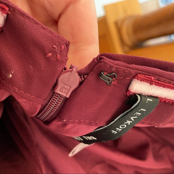 Bill Levkoff Chiffon Sweetheart Floor Length Gown size 14 - Picture 7 of 16